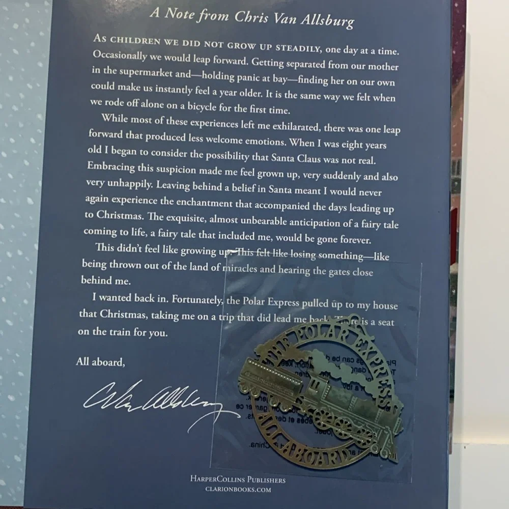 The Polar Express 30th Anniversary Edition Hardcover Book